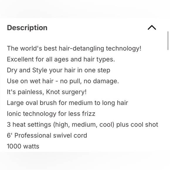 NEW Infiniti Pro Purple Hair Dryer Brush - Picture 4 of 5